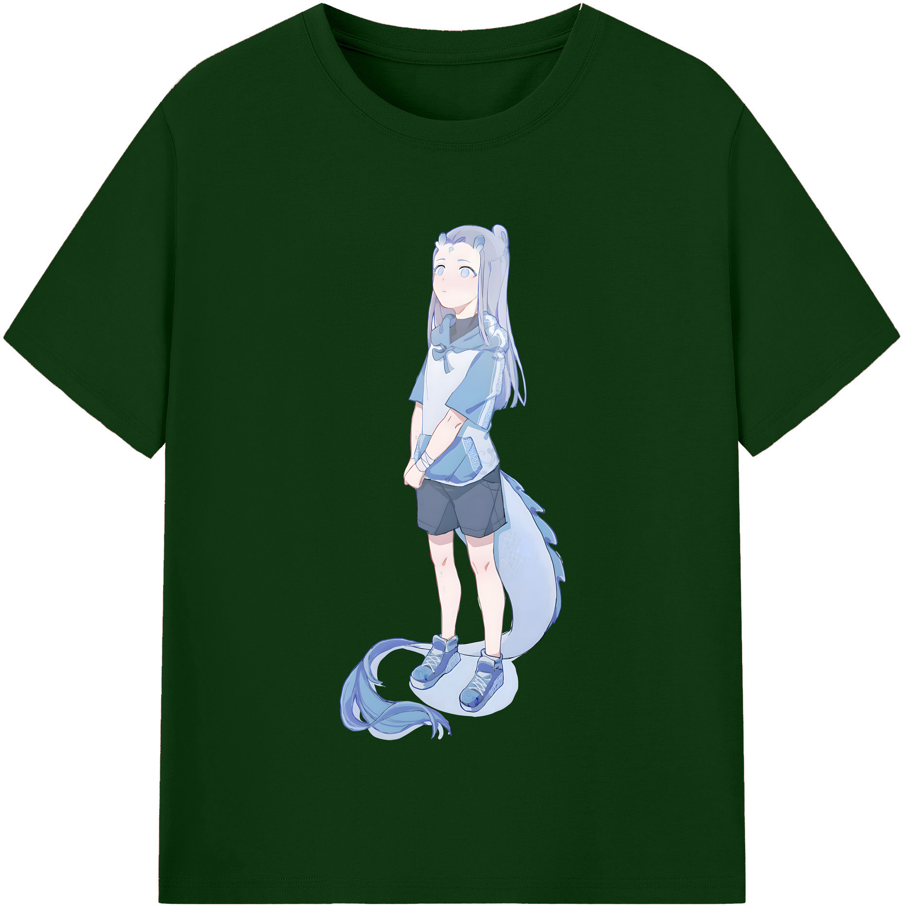 （画像用） Ne Zha 2 ナタ 魔童の大暴れ 綿100％半袖Tシャツ（フロントプリント）